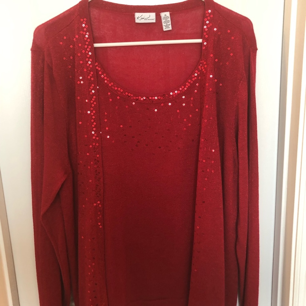 Red Sparkling Top